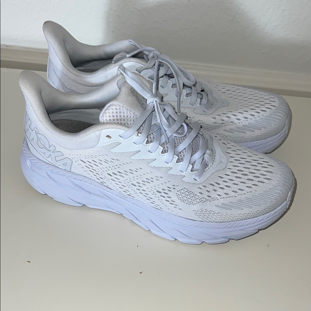 Hoka Women's white Athletic Shoes